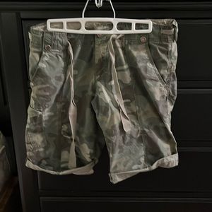 Camouflage shorts. Size small